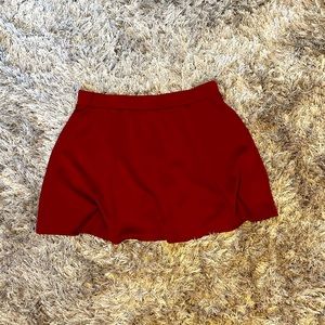 Maroon Skater Skirt - Wet Seal